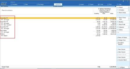 Quick Item Search from Batch Number